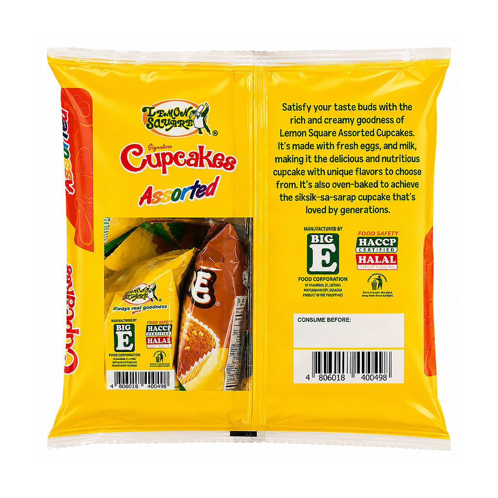 Lemon Square Signature Cupcakes Assorted 10s 300g