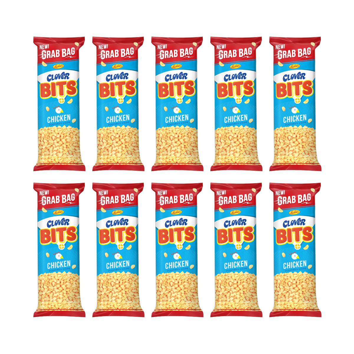Leslie’s Clover Bits Taco BBQ Flavored Chips (10 x 35g)