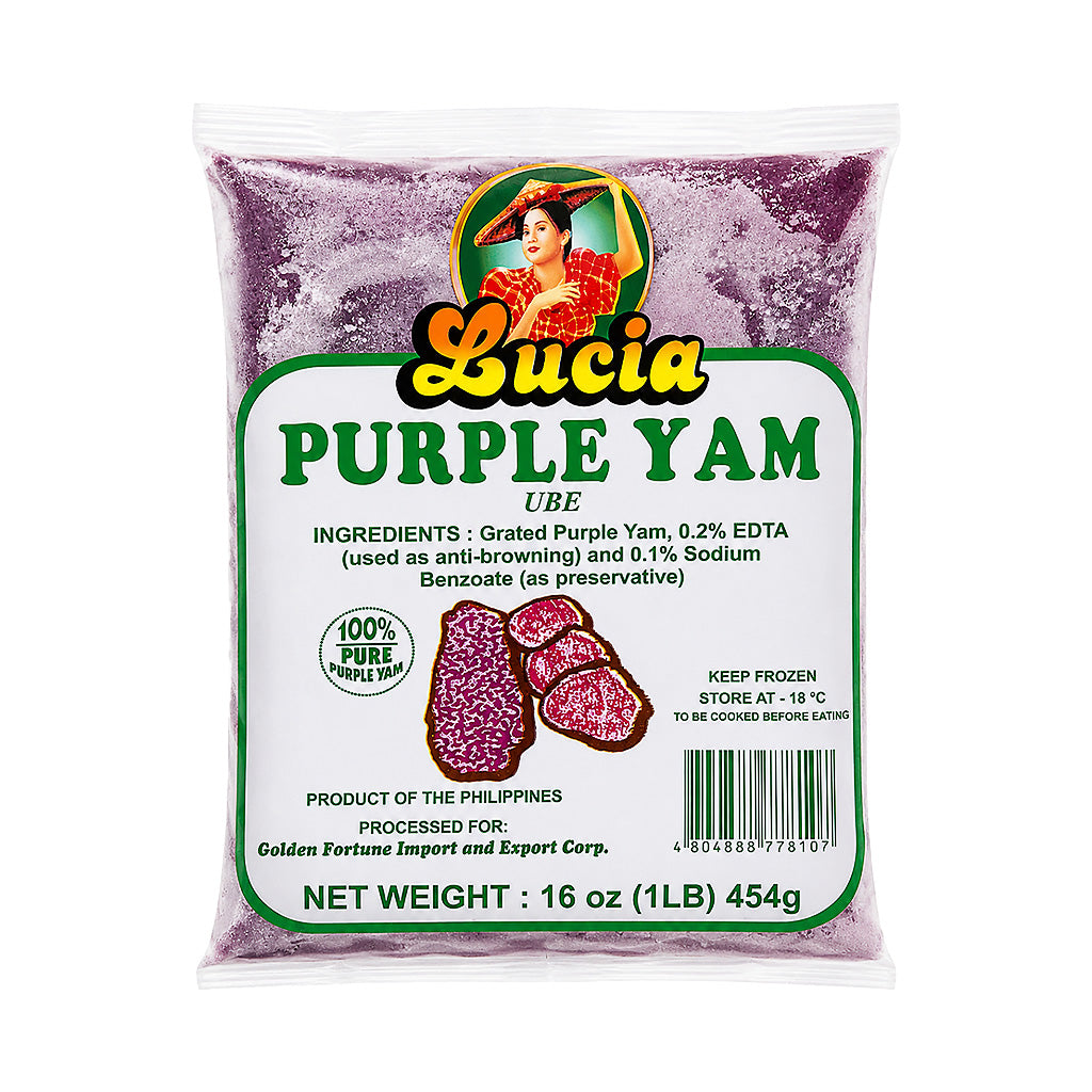 Lucia Frozen Grated Purple Yam Ube 454g