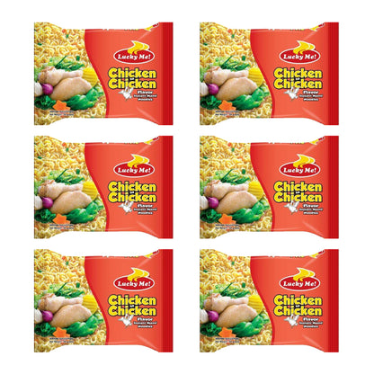 Lucky Me! Chicken Instant Noodles (6 x 55g Pack)