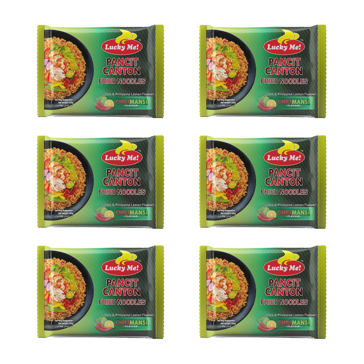 Lucky Me! Pancit Canton Chilimansi (6 x 60g Pack)