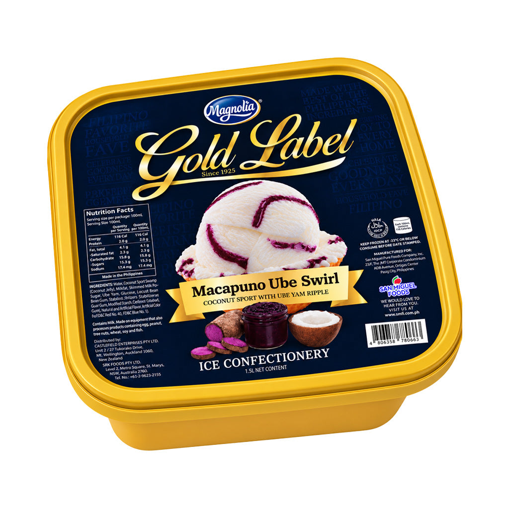 Magnolia Gold Label Macapuno Ube Swirl Ice Cream 1.5L