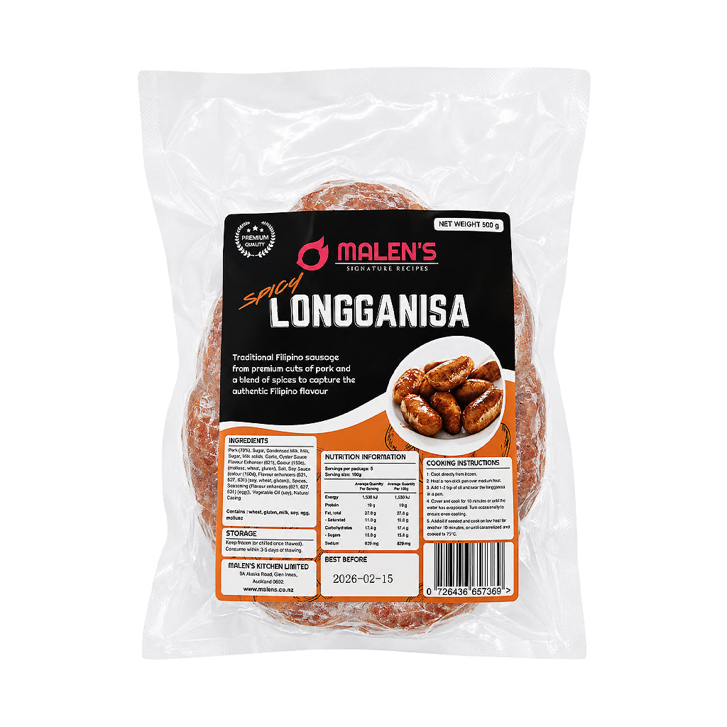 Malen's Spicy Longganisa 500g
