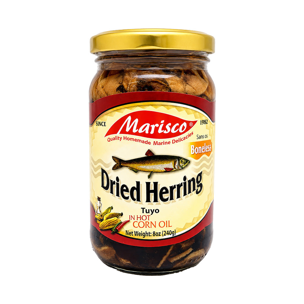 Marisco Boneless Dried Herrings (Tuyo) in Hot Corn Oil 240g