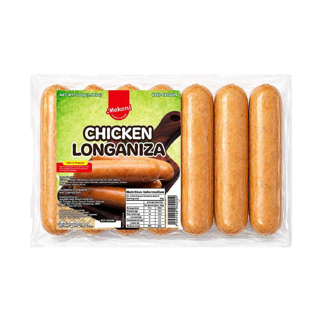 Mekeni Cooked Chicken Longaniza 500g