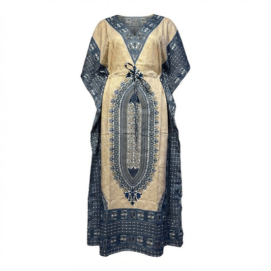 Modern Daster Kaftan – Long Navy