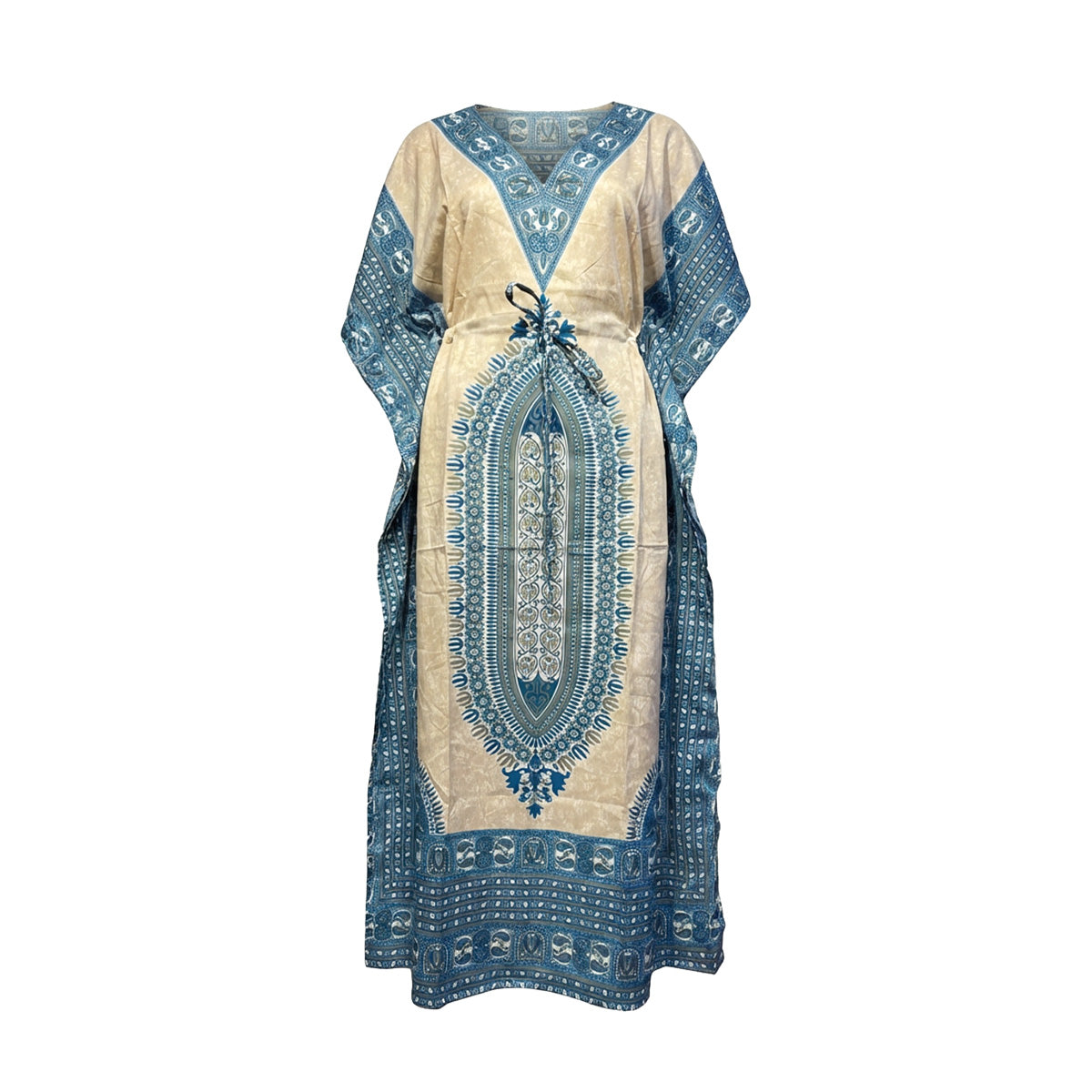 Modern Daster Kaftan – Long Aqua