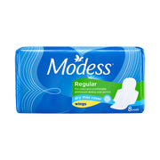 Modess Regular Dry Max with Wings Sanitary Napkin 8 Pads
