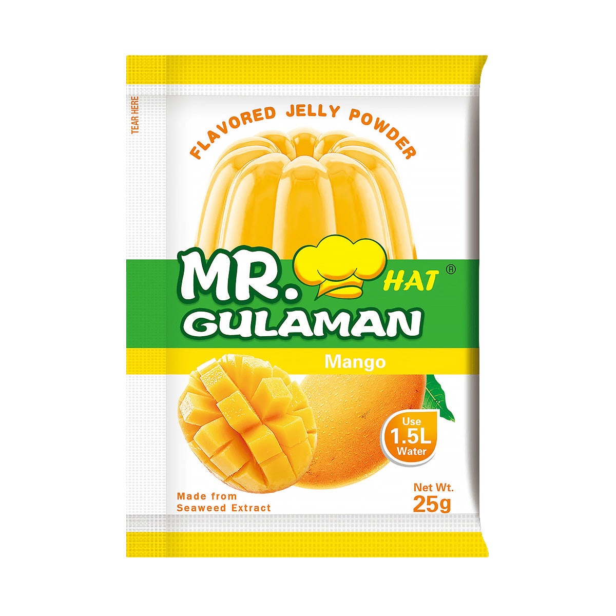 Mr. Hat Gulaman Mango Flavoured Jelly Powder 25g