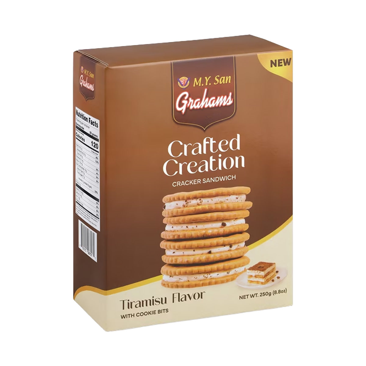 M.Y. San Grahams Crafted Creation Cracker Sandwich Tiramisu Flavour 250g