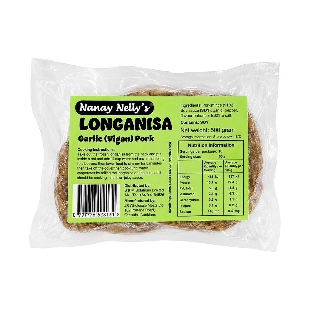 Nanay Nelly's Longanisa Garlic (Vigan) Pork 500g