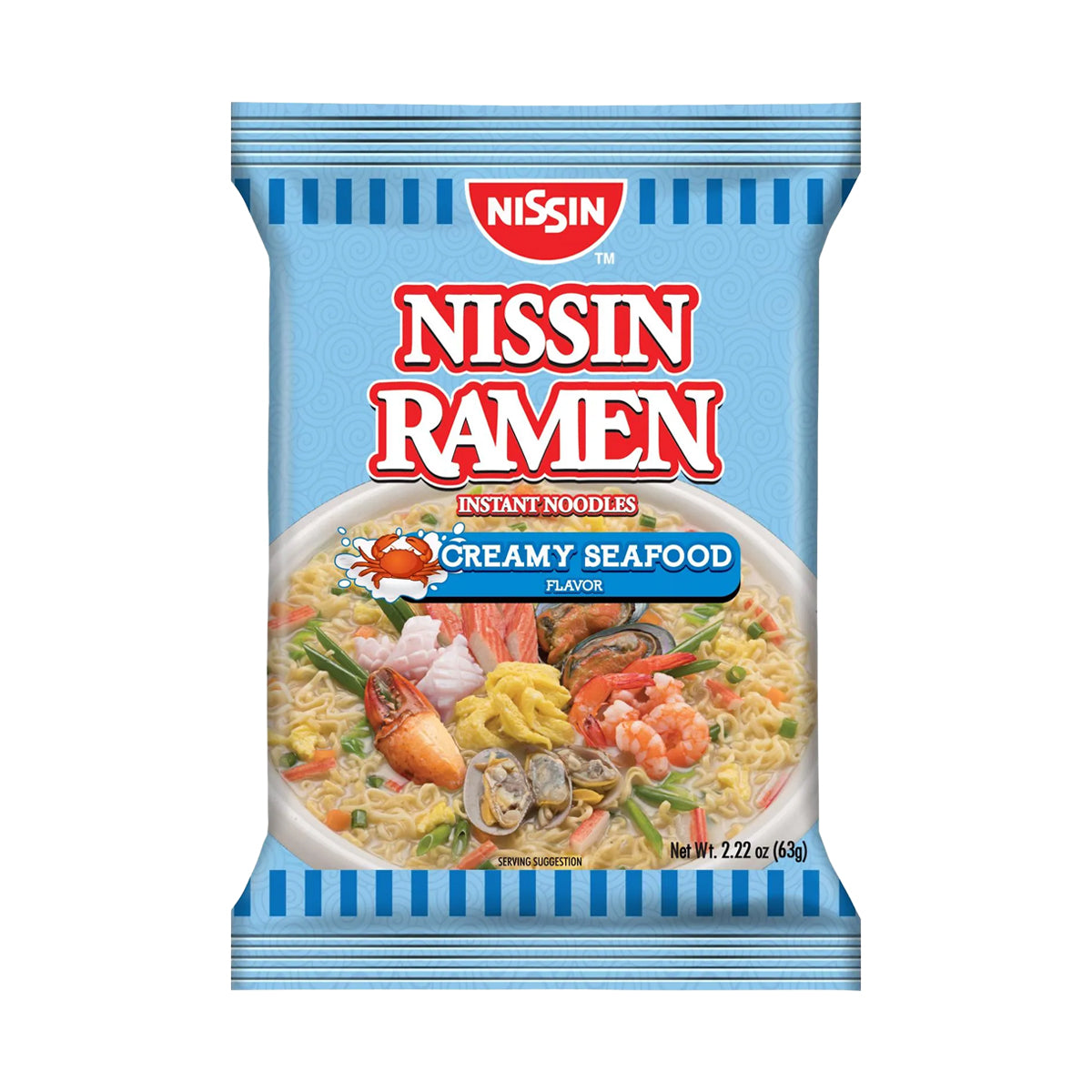 Nissin Ramen Instant Noodles Creamy Seafood 63g