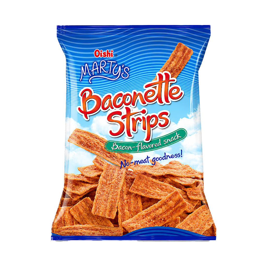 Oishi Marty's Baconette Strips Bacon Flavoured Snack 90g