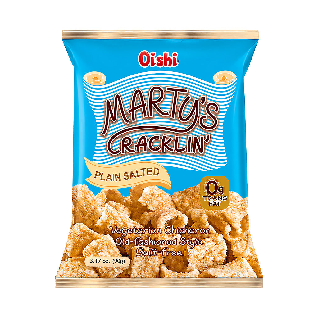 Oishi Marty's Cracklin' Plain Salted 90g