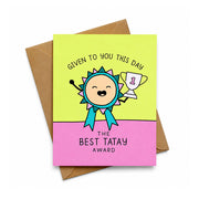 Papeldesarapen Best Tatay Award Greeting Card