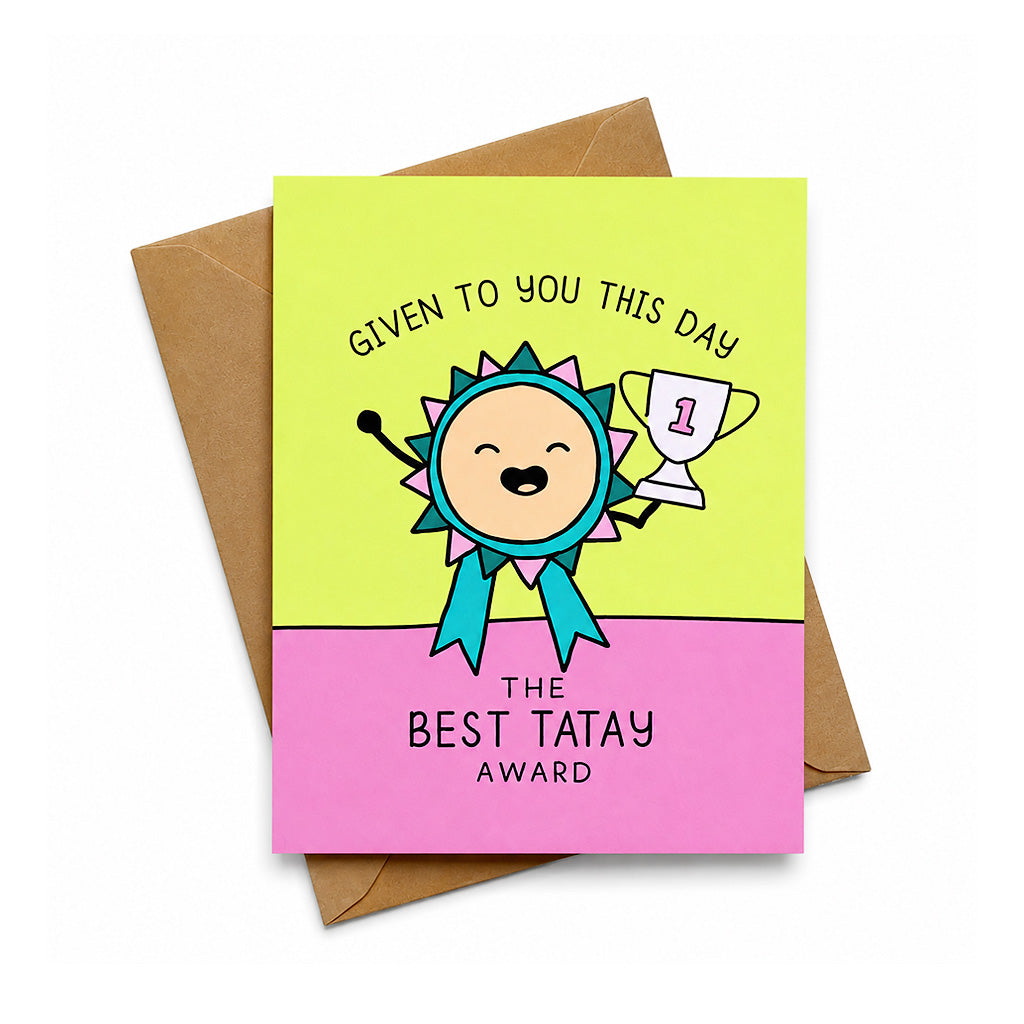 Papeldesarapen Best Tatay Award Greeting Card