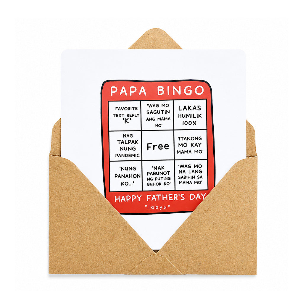 Papeldesarapen Papa Bingo Father's Day Greeting Card