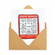 Papeldesarapen Papa Bingo Father's Day Greeting Card