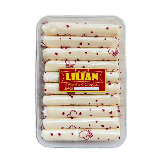 Lilian’s Pastillas De Leche Packaged snacks with a Lilian brand label on a white background