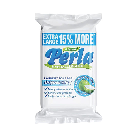 Perla Hypoallergenic Laundry Soap Bar - Original White 110g