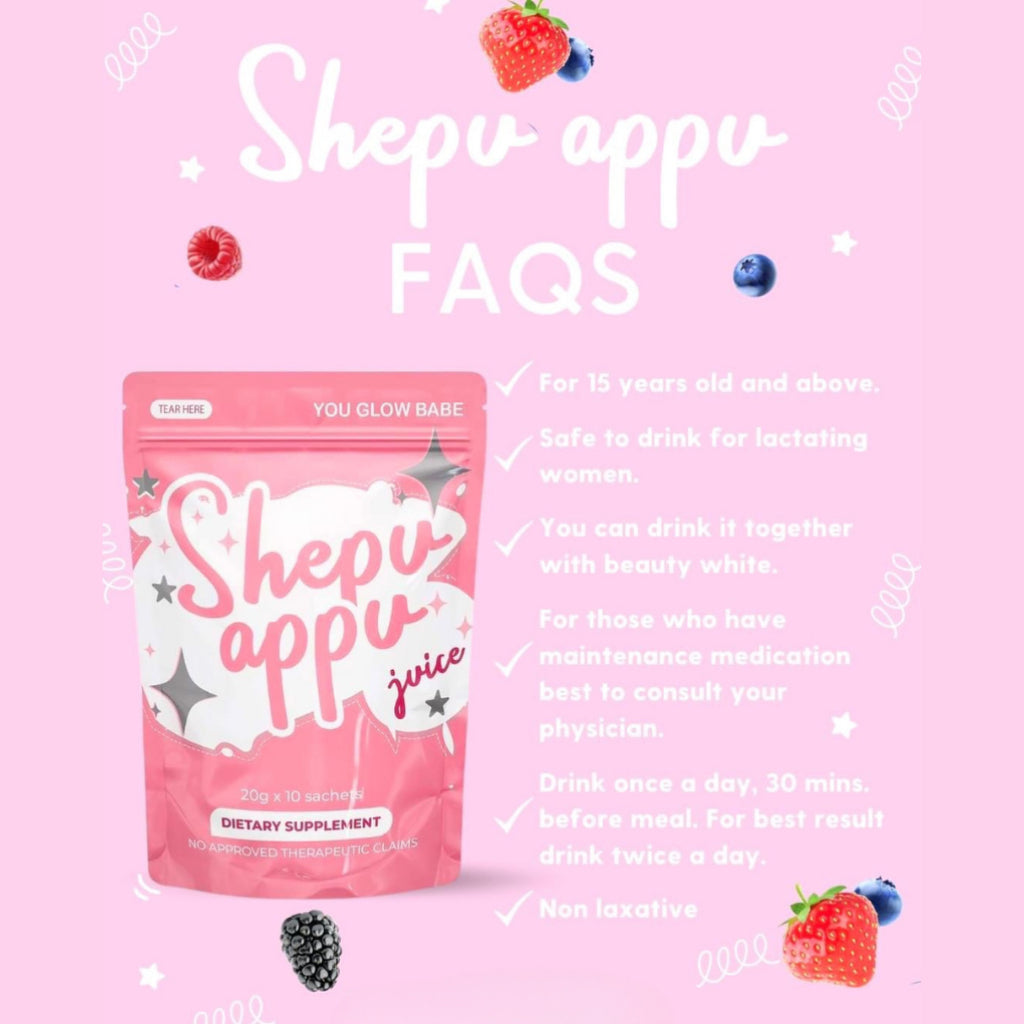 You Glow Babe Shepu Appu Juice FAQ