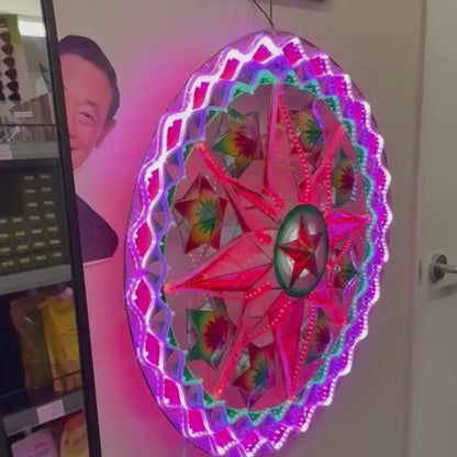 24” Masagana Capiz Christmas Parol