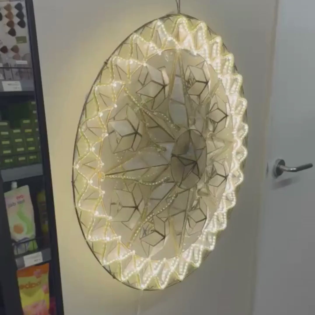 Load video: 24” Kutitap Capiz Christmas Parol