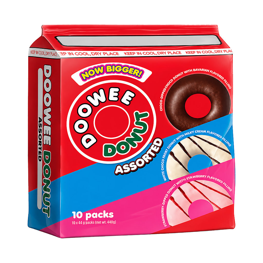 Doowee Donut Assorted 10 Packs 440g