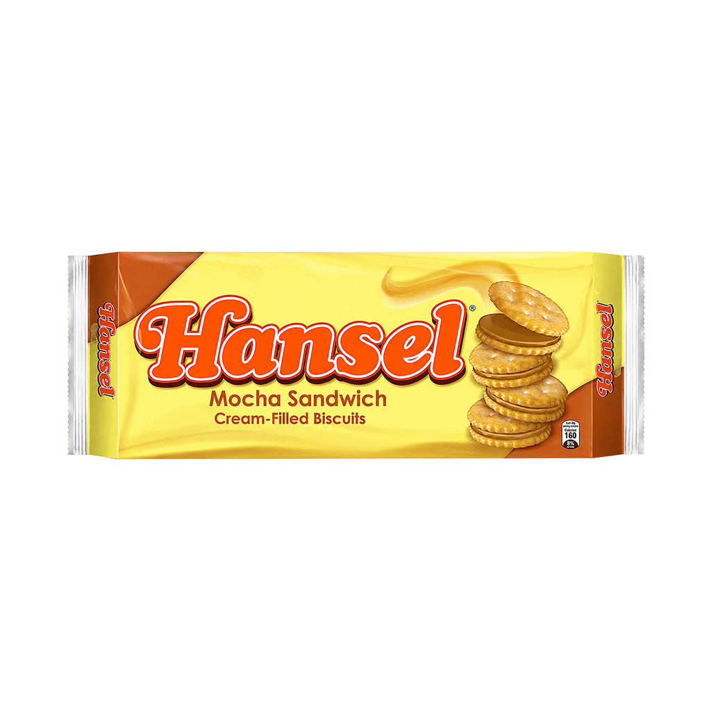 Rebisco Hansel Mocha Sandwich Cream-Filled Biscuits 10s x 32g