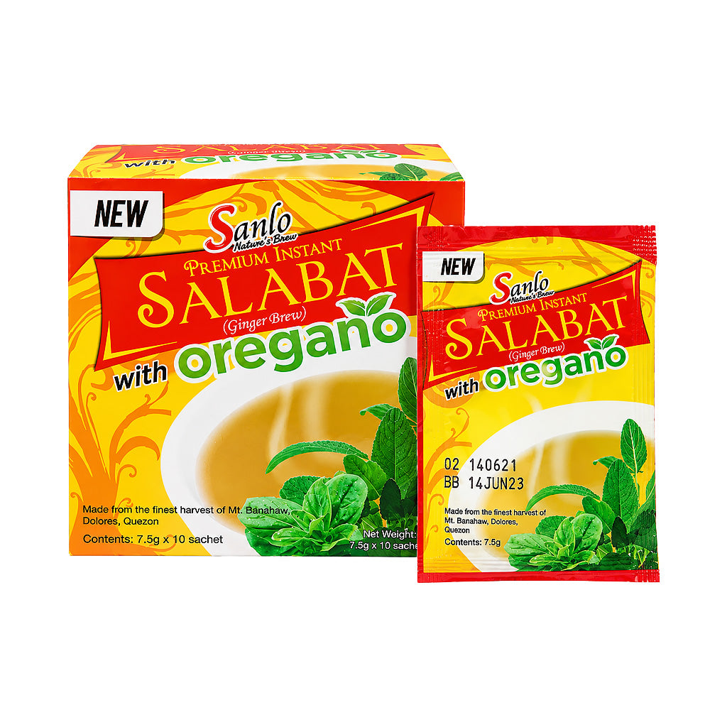 Sanlo Premium Instant Salabat Ginger Brew with Oregano (75g x 10 Sachets)