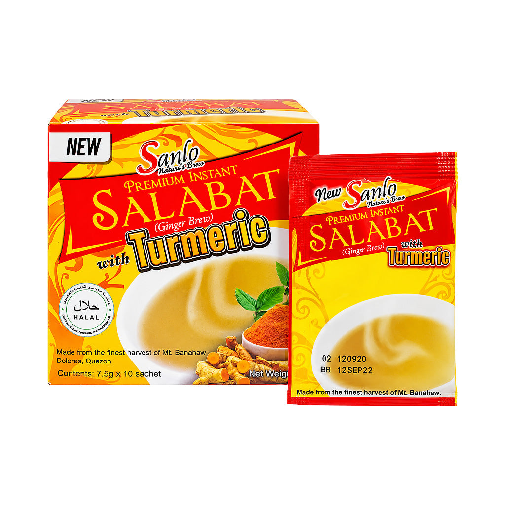 Sanlo Premium Instant Salabat Ginger Brew with Turmeric (75g x 10 Sachets)