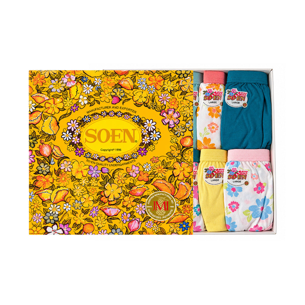 SO-EN Printed Full Panty Underwear Large 12pcs