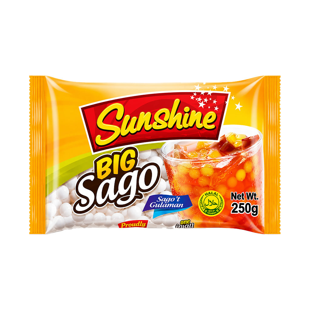 Sunshine Big Sago Tapioca Pearls 250g