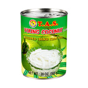 T.A.S. Young Coconut in Syrup Stripped (Buko Kina Yod) 565g