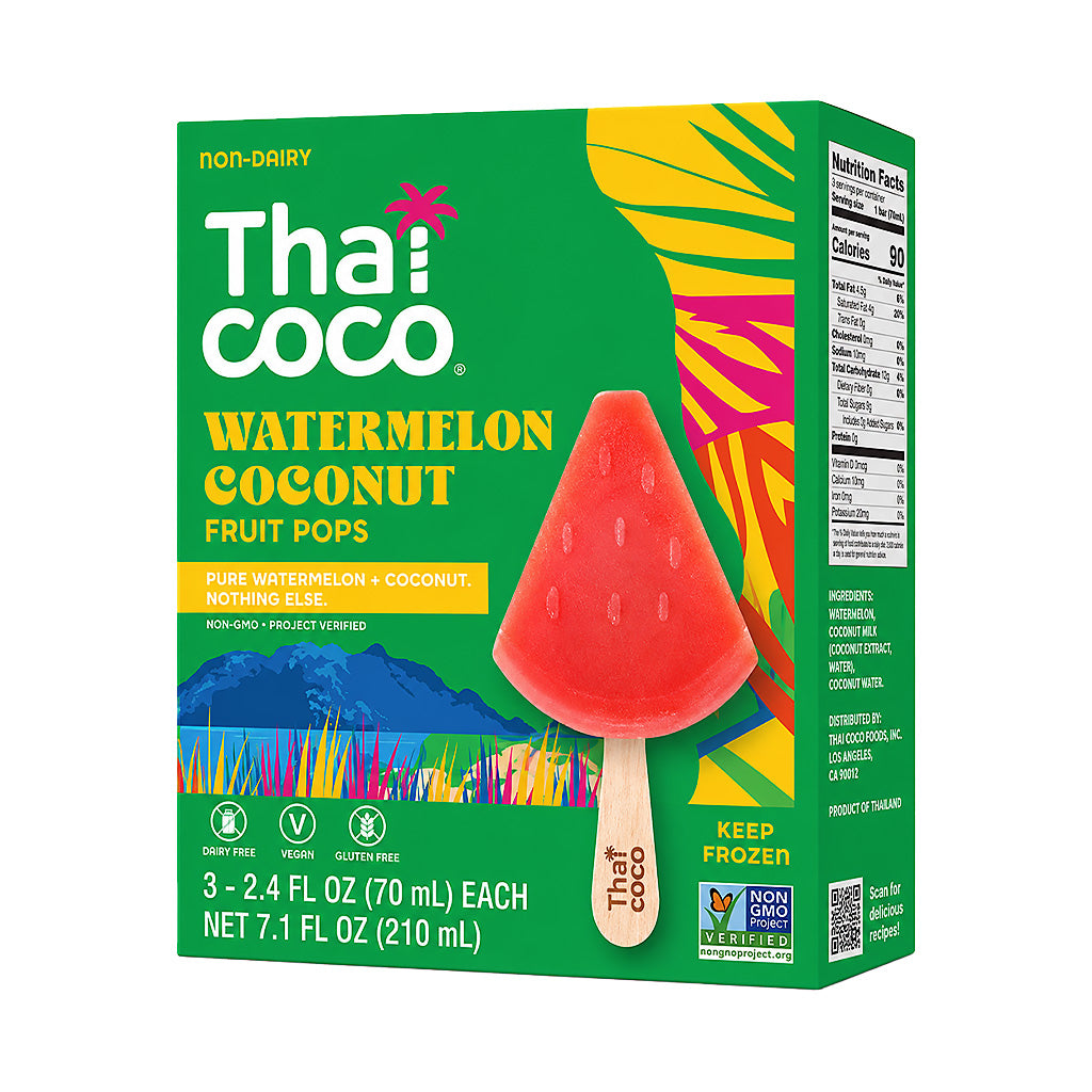 Thai Coco Watermelon Coconut Fruit Pops 3pcs 210ml