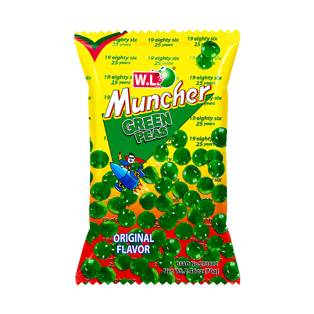 W.L. Foods Muncher Green Peas Original Flavour 70g