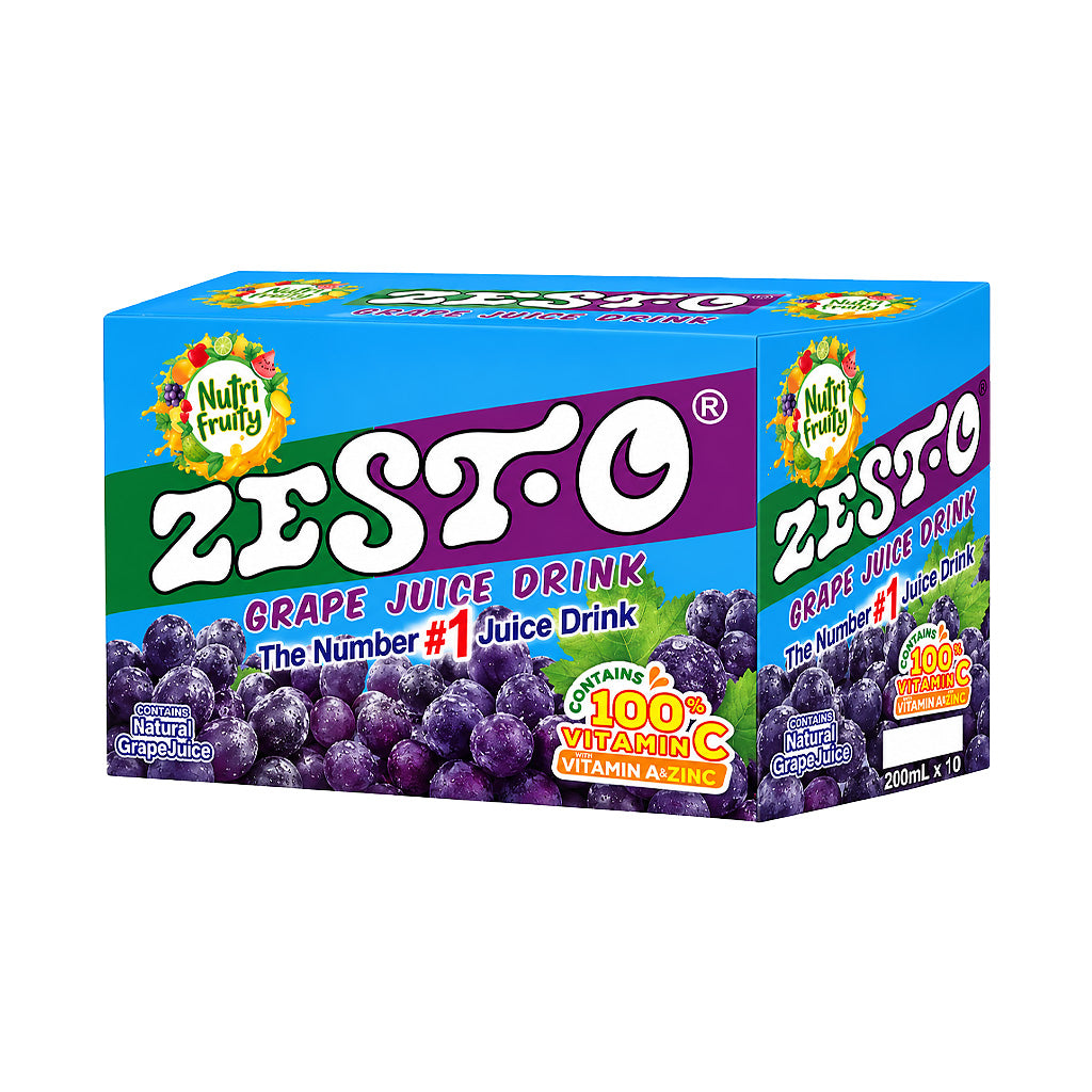 Zest-O Grape Juice Drink Box (10 x 200ml)