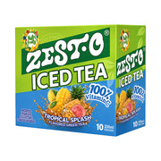Zest-O Iced Tea Tropical Splash Flavoured Green Tea Box (10 x 250ml)