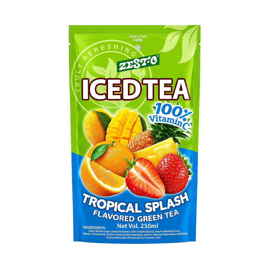 Zest-O Iced Tea Tropical Splash Flavoured Green Tea 250ml